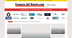 Desktop Screenshot of cronacadelveneto.com