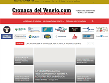 Tablet Screenshot of cronacadelveneto.com